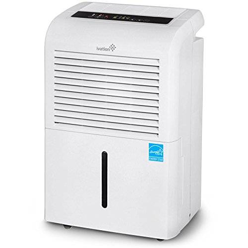 Ivation 4,500 Sq Ft Energy Star Dehumidifier, Large Capacity Compressor Dehumidifier Includes...