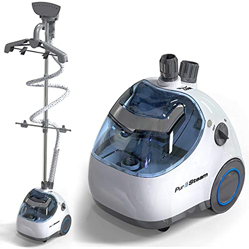 PurSteam Garment Steamer, Heavy Duty Powerful Fabric Steamer with Fabric Brush and Garment...